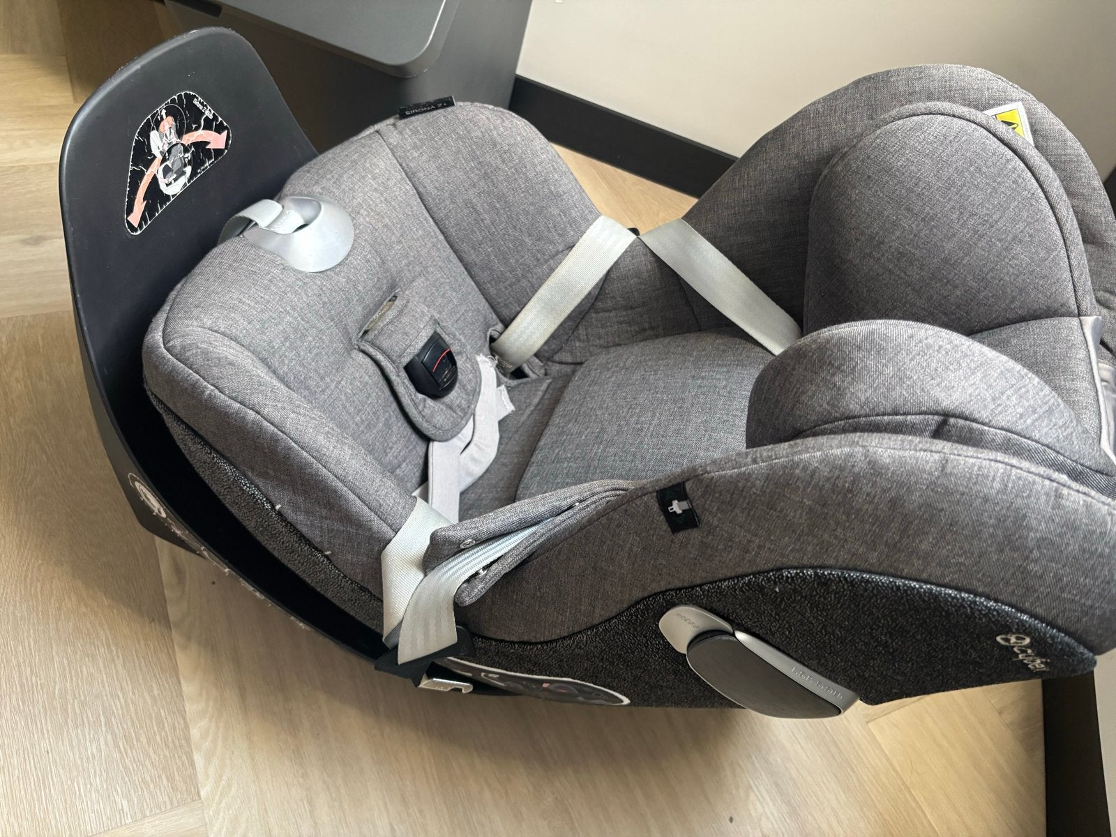Cybex sirona Z autostoel met Isofix base, Verstelbare rugleuning, Gebruikt, 0 t/m 18 kg, Isofix