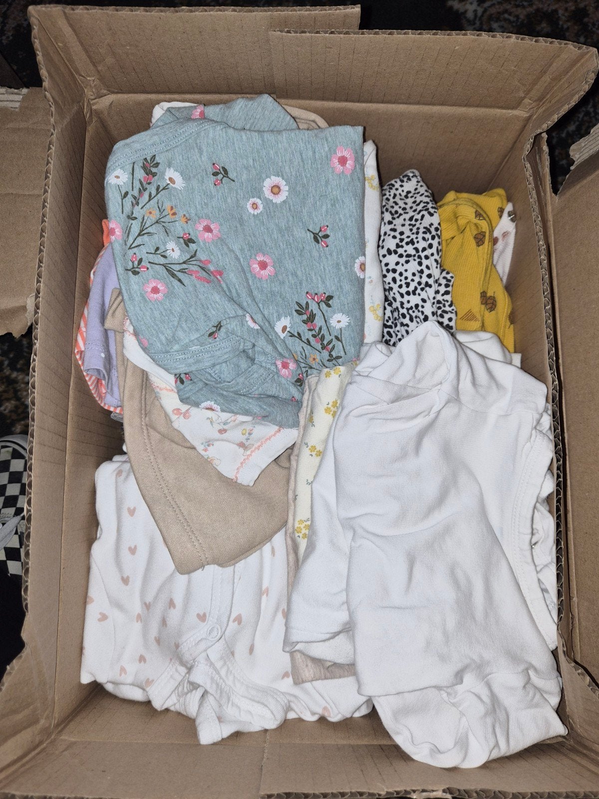 doos vol meisjes kleding maat 50/56, Ophalen of Verzenden, Zo goed als nieuw, Maat 50
