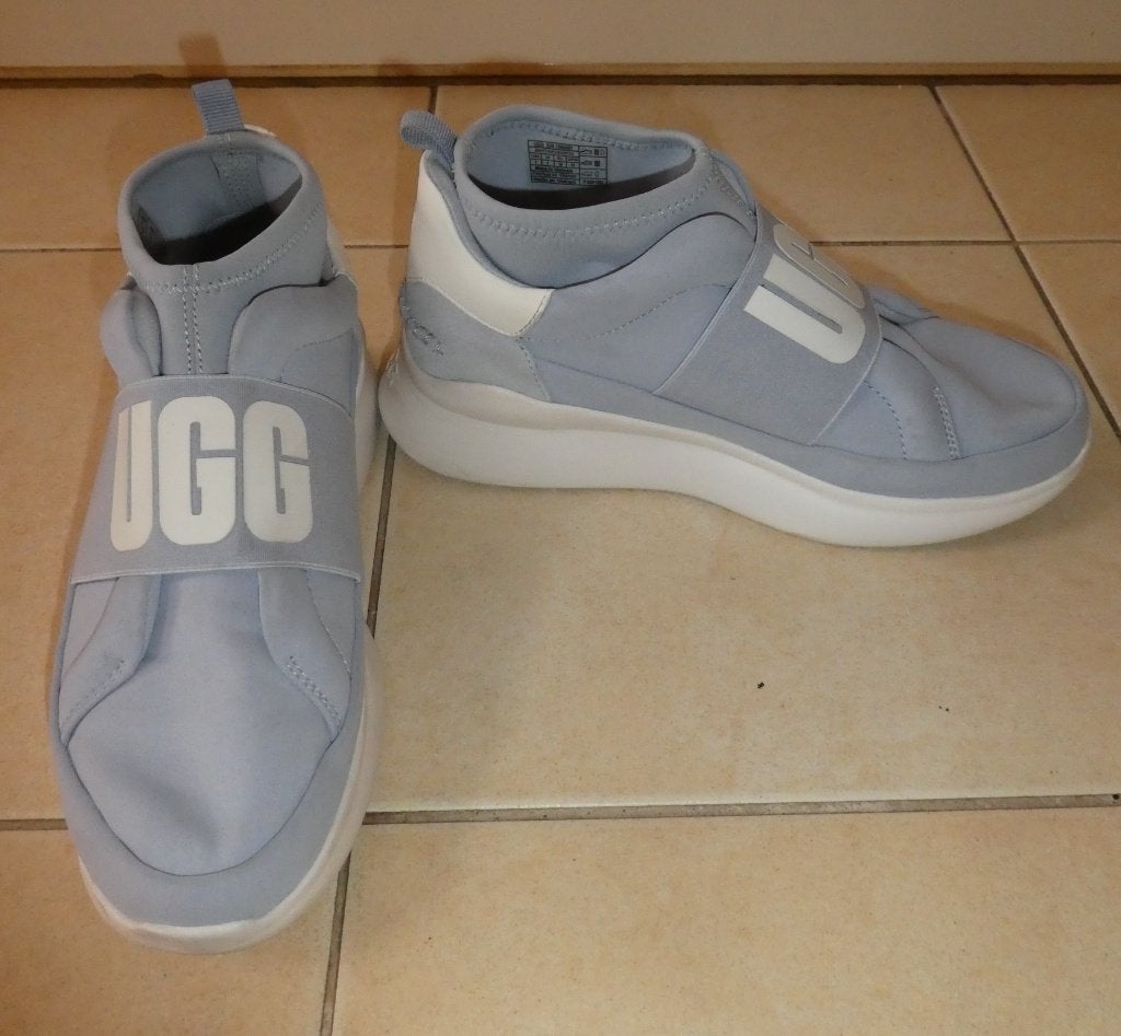 UGG sneakers maat 38 Neutra enkelhoog pastelblauw wit, UGG Neutra, Verzenden, Blauw, Sneakers of Gympen