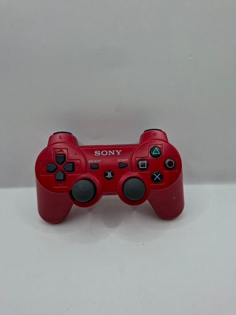 Playstation 3 controller ~ dualshock ~ rood, Ophalen of Verzenden, Zo goed als nieuw, Met 1 controller