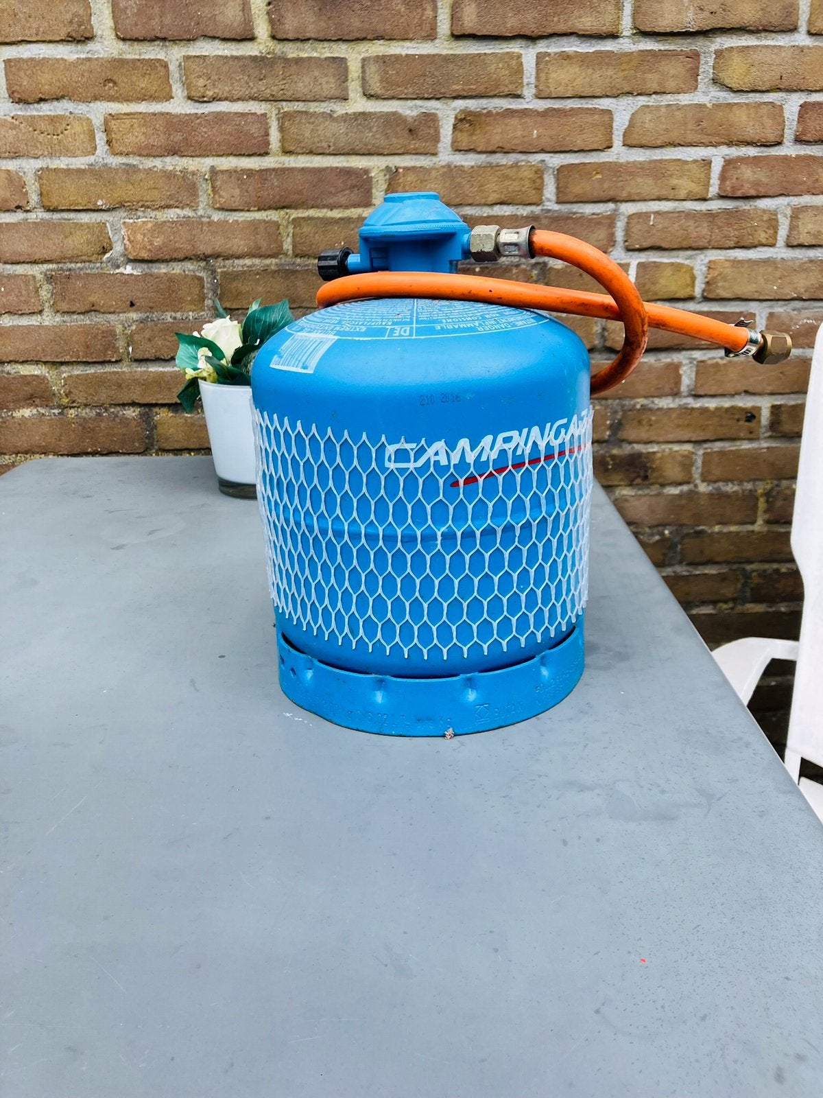 Campinggasketel te koop, Ophalen, Zo goed als nieuw