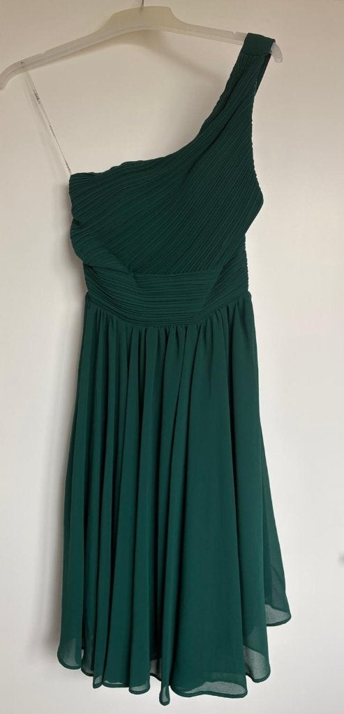 Eva & Lola cocktailjurk groen maat S, Ophalen of Verzenden, Zo goed als nieuw, Knielengte, Maat 36 (S)