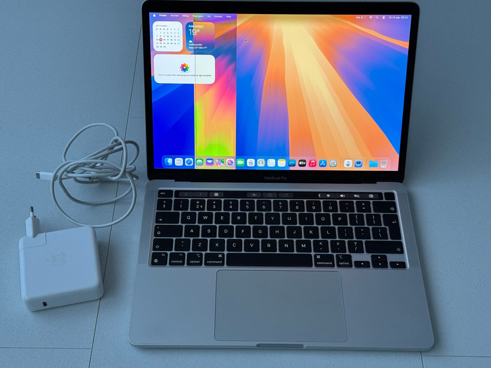 MacBook Pro 2020 M1 512GB defect scherm, Gebruikt, 13 inch, 512 GB, Ophalen