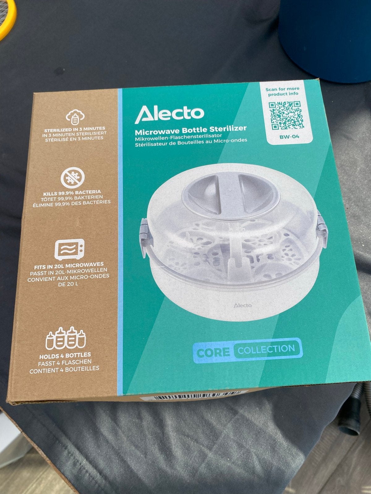 Alecto BW-04 Magnetron Flessensterilisator - Nieuw, Ophalen of Verzenden, Nieuw, Sterilisator, Alecto