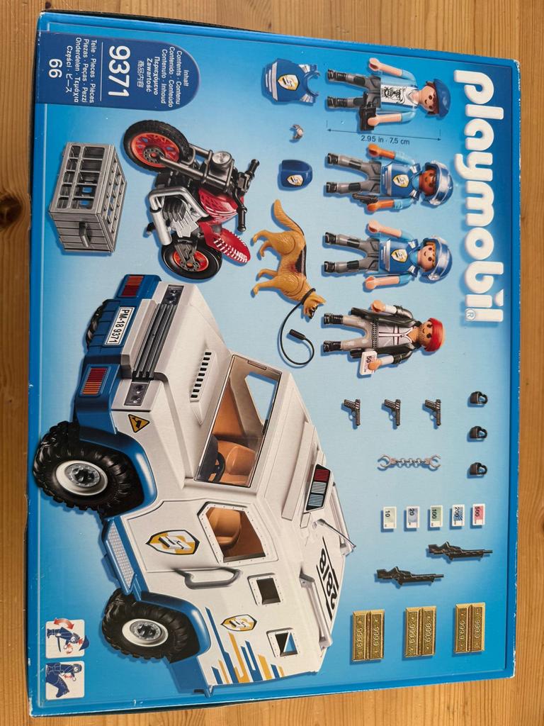Playmobil City Action 9371 Geldtransport met politie, Ophalen, Zo goed als nieuw, Complete set