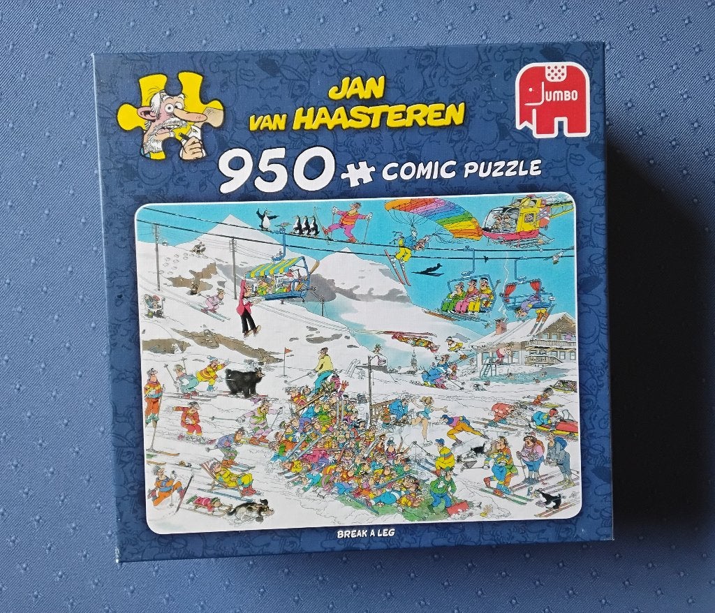 Jan van Haasteren puzzel 'break a leg', Ophalen, 500 t/m 1500 stukjes, Zo goed als nieuw, Legpuzzel