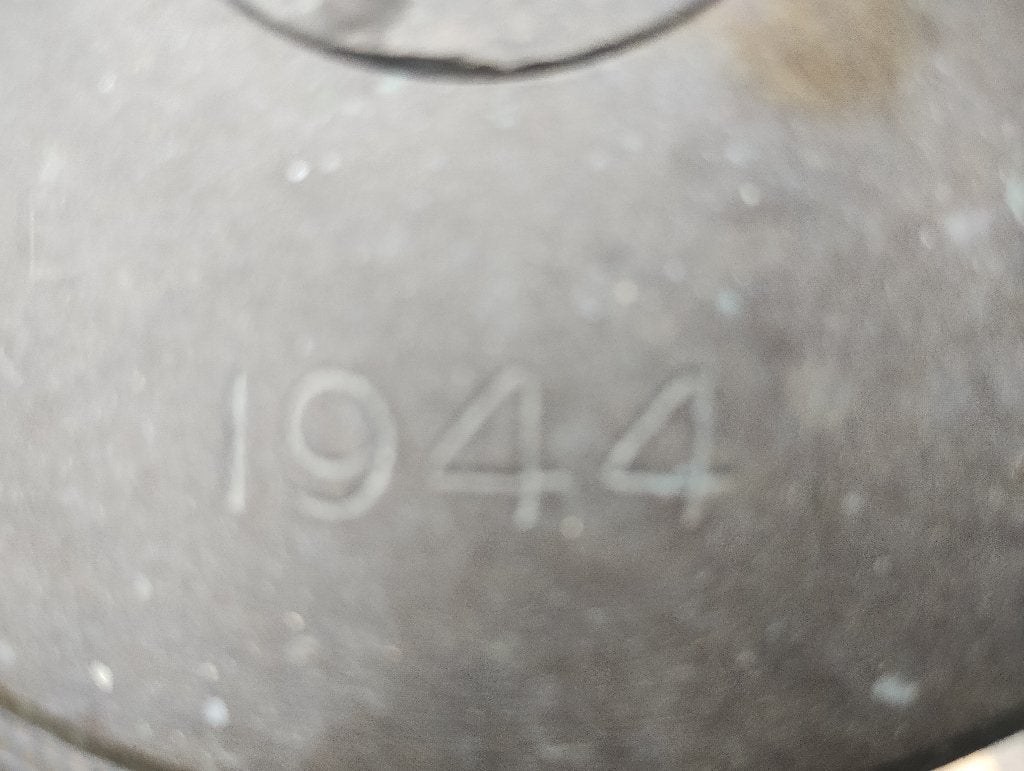 Engelse 25-ponder huls uit 1944 (onschadelijk), Ophalen, Landmacht, Engeland, Hulzen of Bodemvondsten