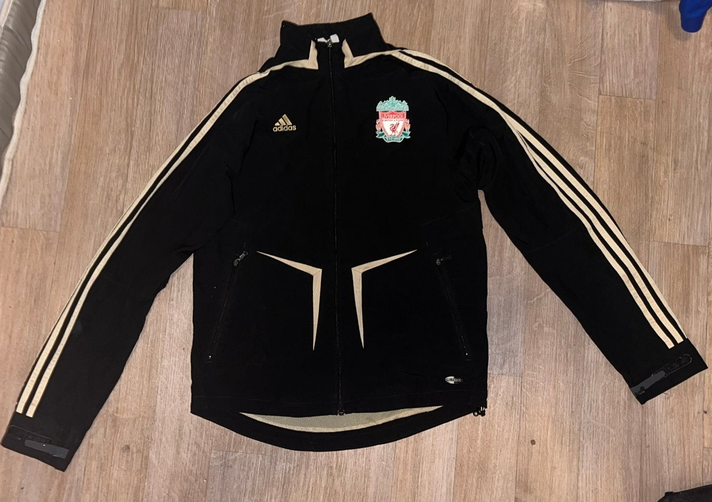 liverpool trainingspak, Kleding | Heren, Sportkleding, Maat 48/50 (M), Zwart, Ophalen of Verzenden, Zo goed als nieuw