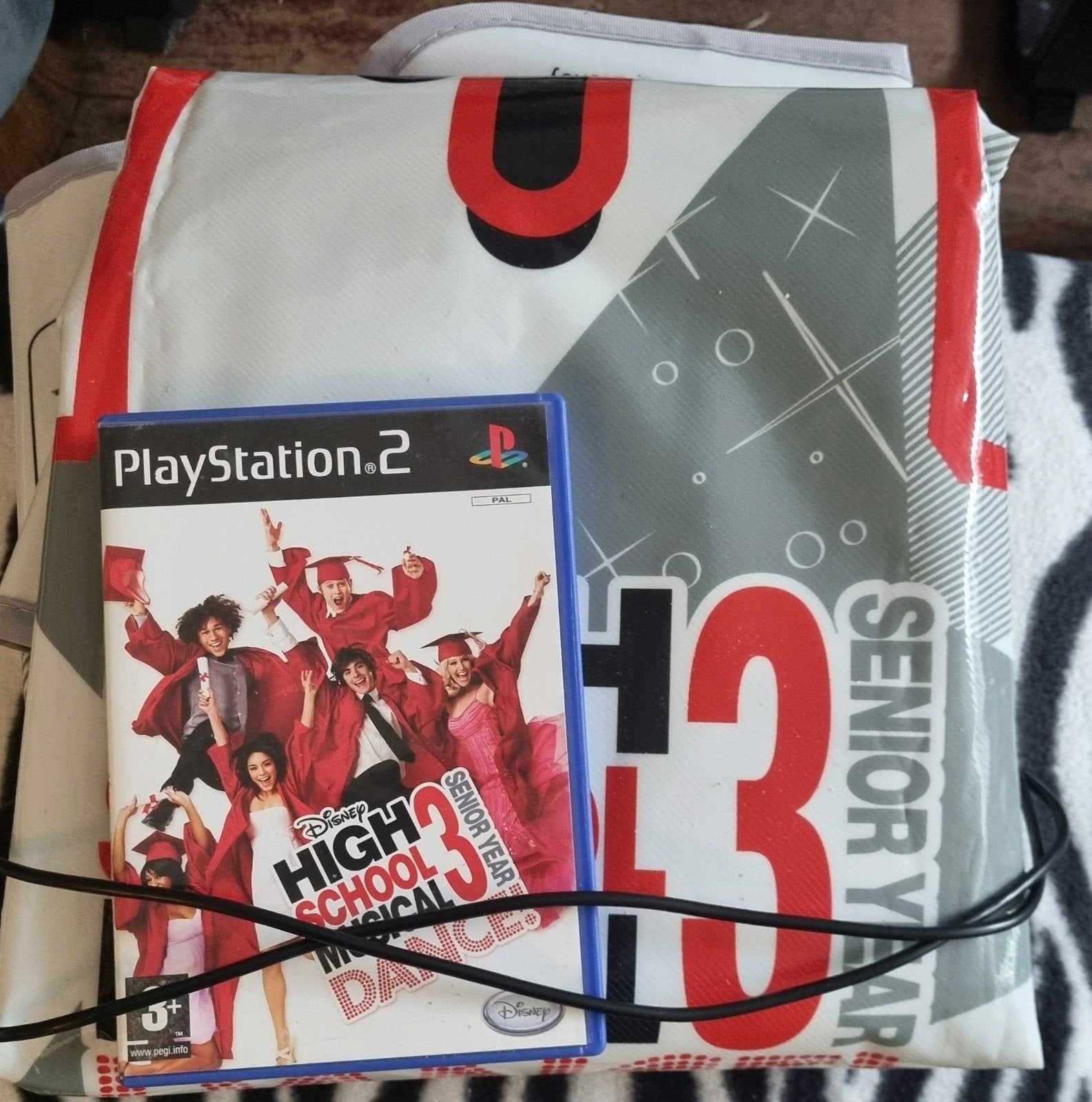High School Musical 3 Dansmat met Spel PS2, Muziek, Gebruikt, 1 speler, Ophalen of Verzenden