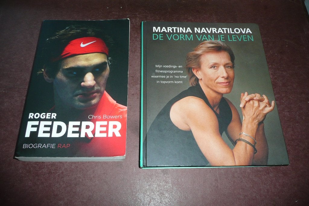 2 x Roger Federer & Martina Navratilova (TENNIS), Ophalen of Verzenden, Zo goed als nieuw, 2 x Roger Federer & Martina Navratilova (TENNIS)
