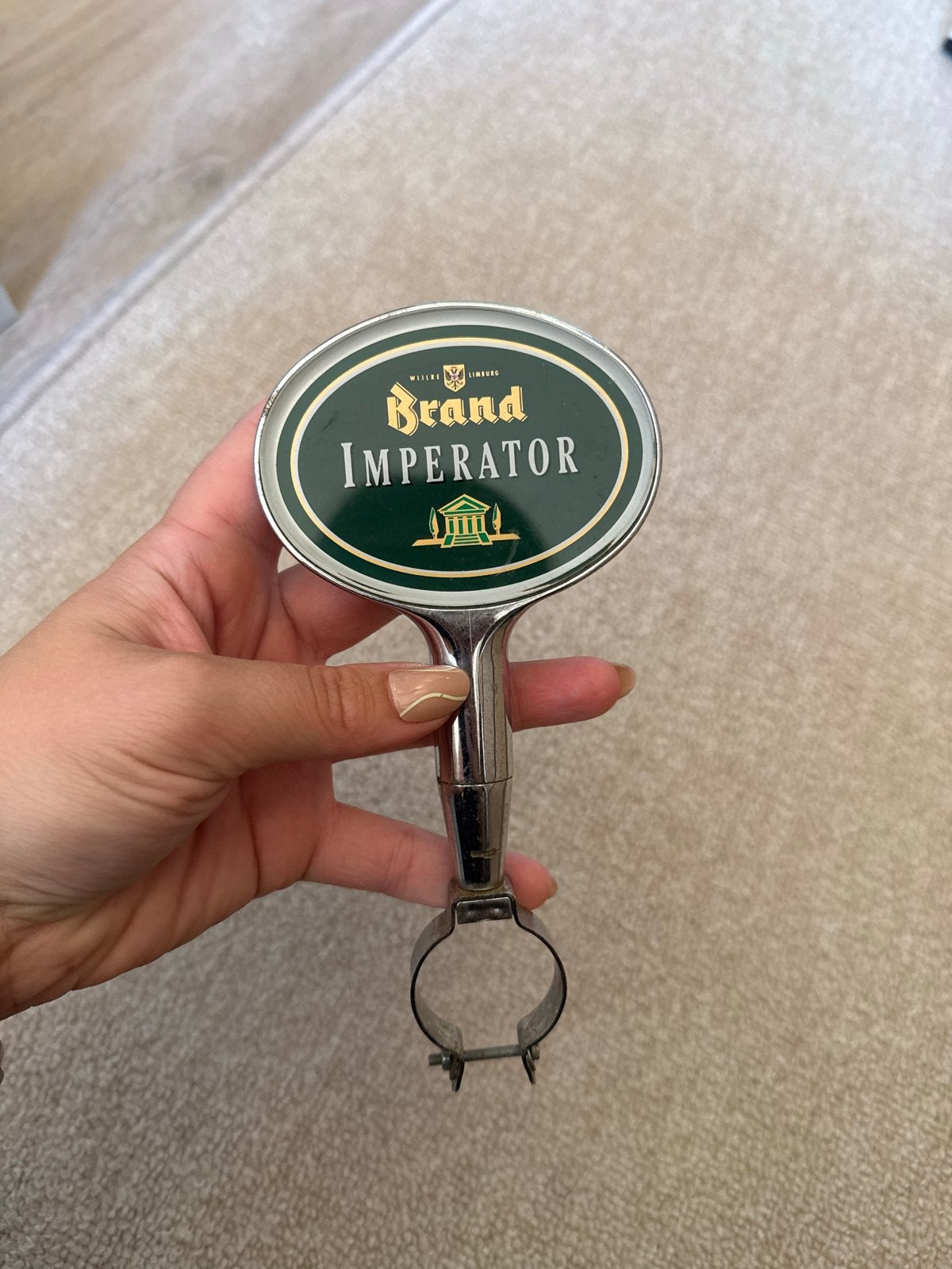 Brand Imperator Bier Tap Handvat, Ophalen of Verzenden, Gebruikt, Overige typen, Brand