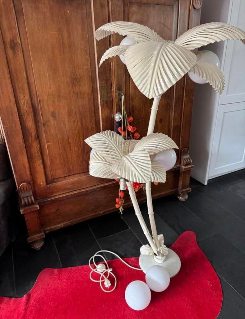 Metalen palm lamp van Focke en Meltzer, Ophalen of Verzenden, Gebruikt