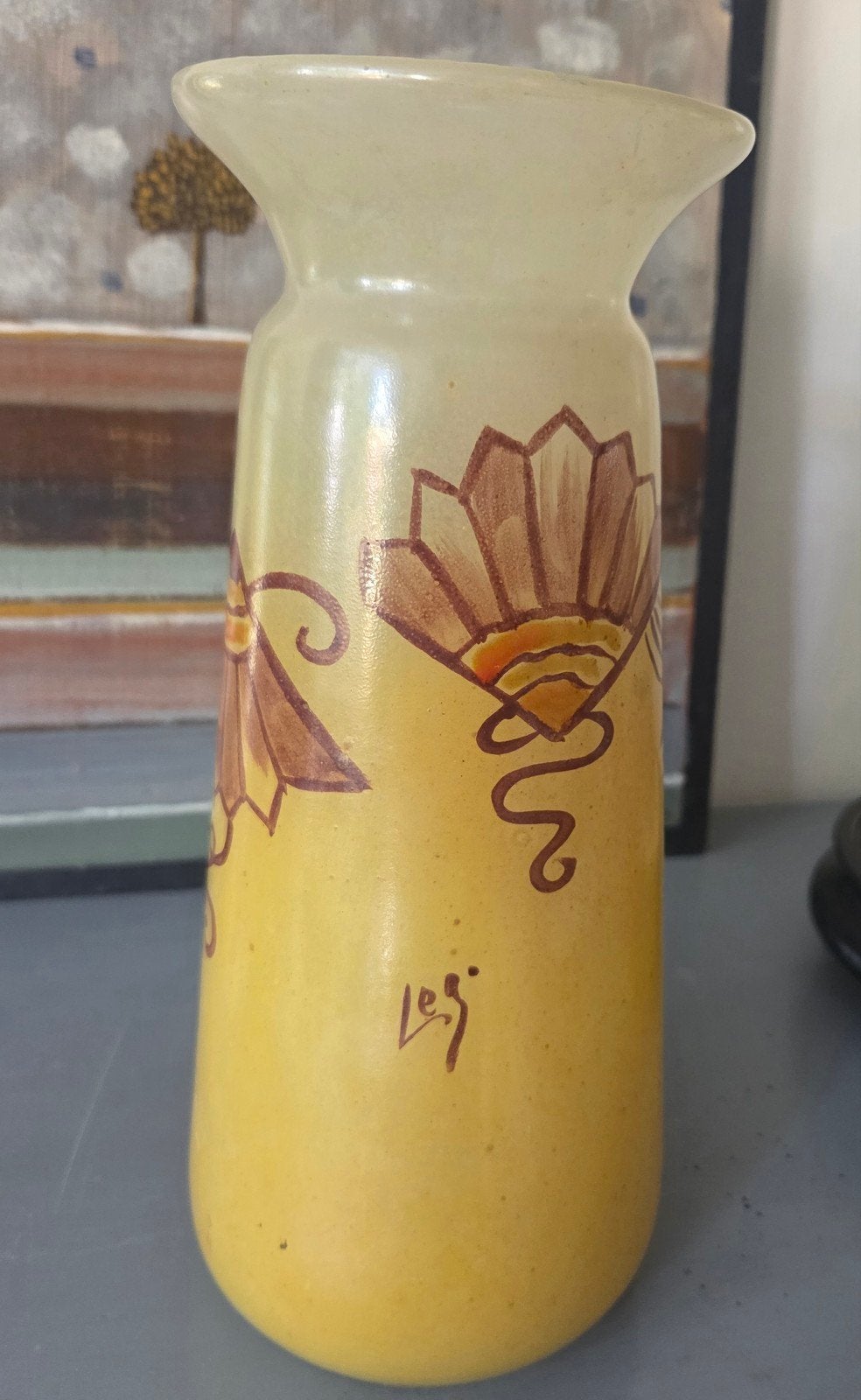 Art Nouveau vaas van Legras ca 1910, gesigneerd, Ophalen of Verzenden