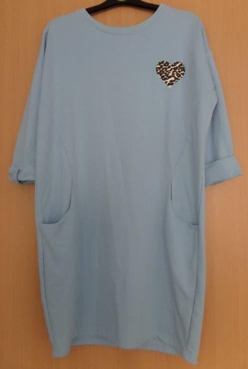 Lichtblauwe jurk van Shein maat 38/40, Kleding | Dames, Jurken, Maat 38/40 (M), Blauw, Nieuw, Ophalen of Verzenden