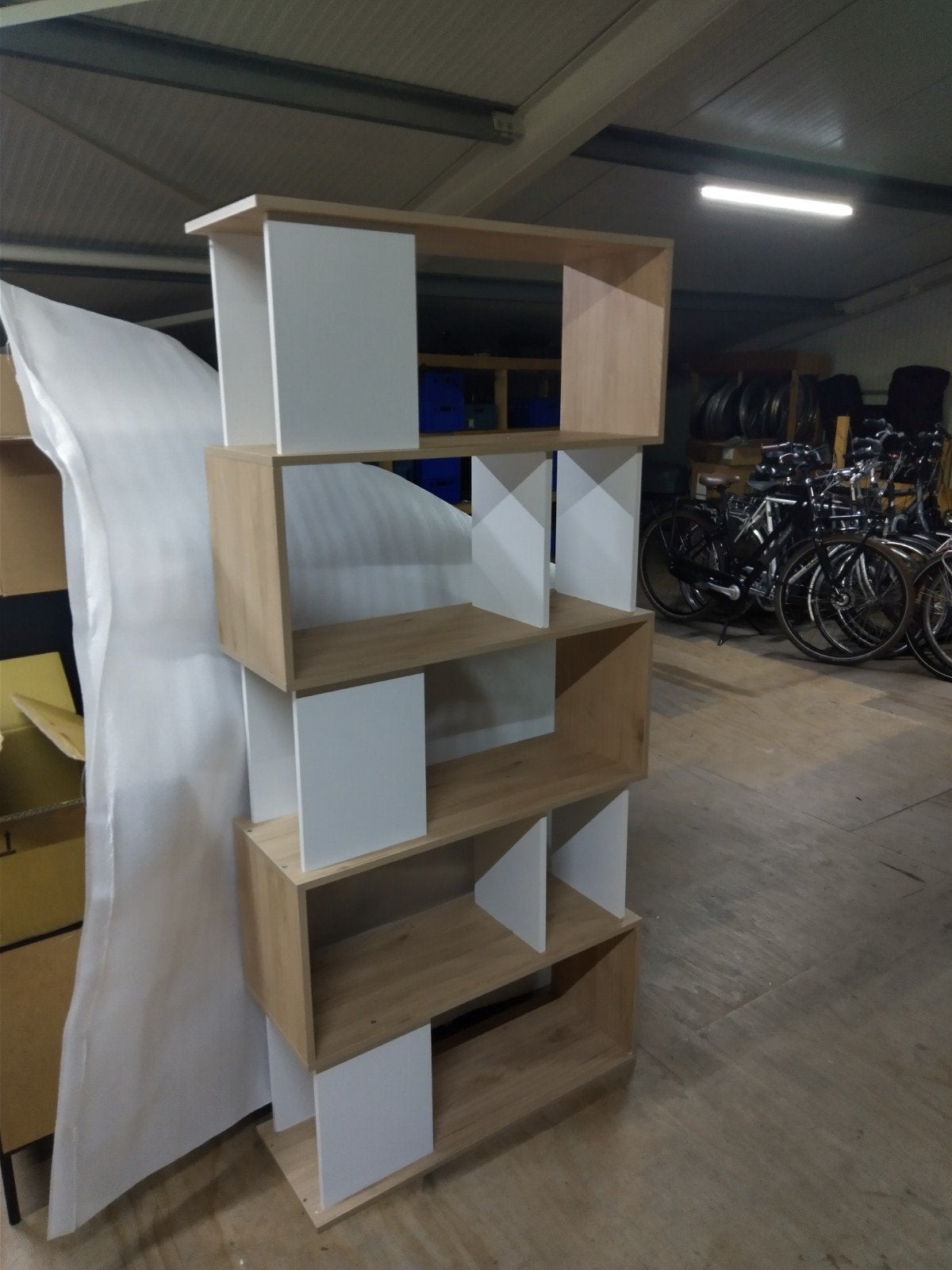 open vakkenkast , boekenkast., Huis en Inrichting, Ophalen, Met plank(en), Gebruikt, Deens
