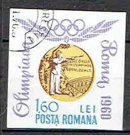 Roemenie 1964 Olympische spelen Schieten ongetand, Postzegels en Munten, Verzenden, Gestempeld, Sport