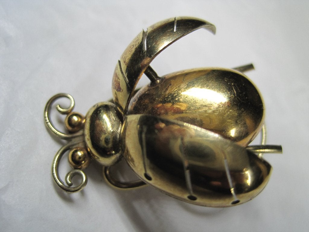Antiek broche 1950 door Andreas Daub (A*D) ZELDZAAM, Ophalen, Overige materialen, Broche