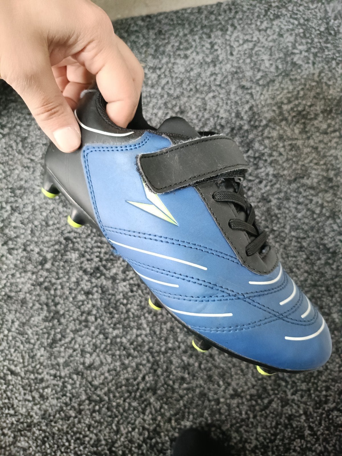 Blauwe voetbalschoenen maat 34, Ophalen, Gebruikt, Schoenen