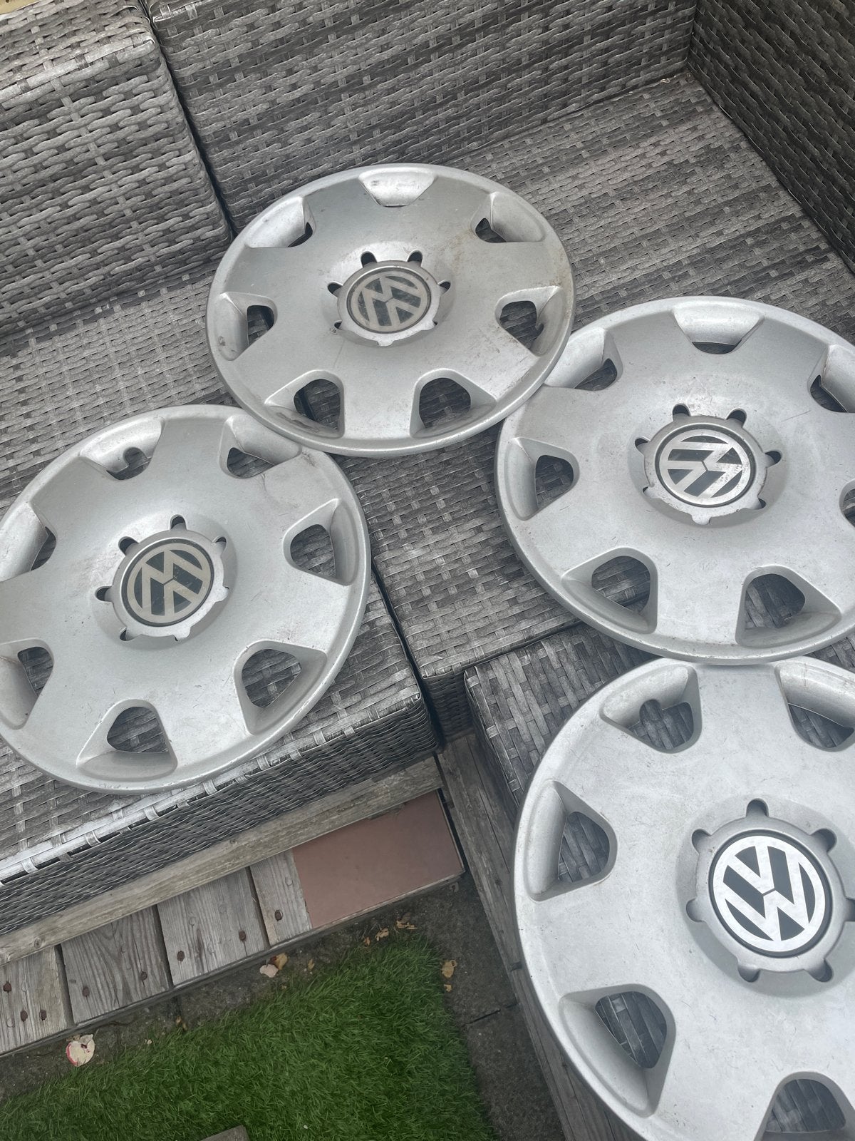 Set van 4 Volkswagen wieldoppen, Ophalen, Gebruikt