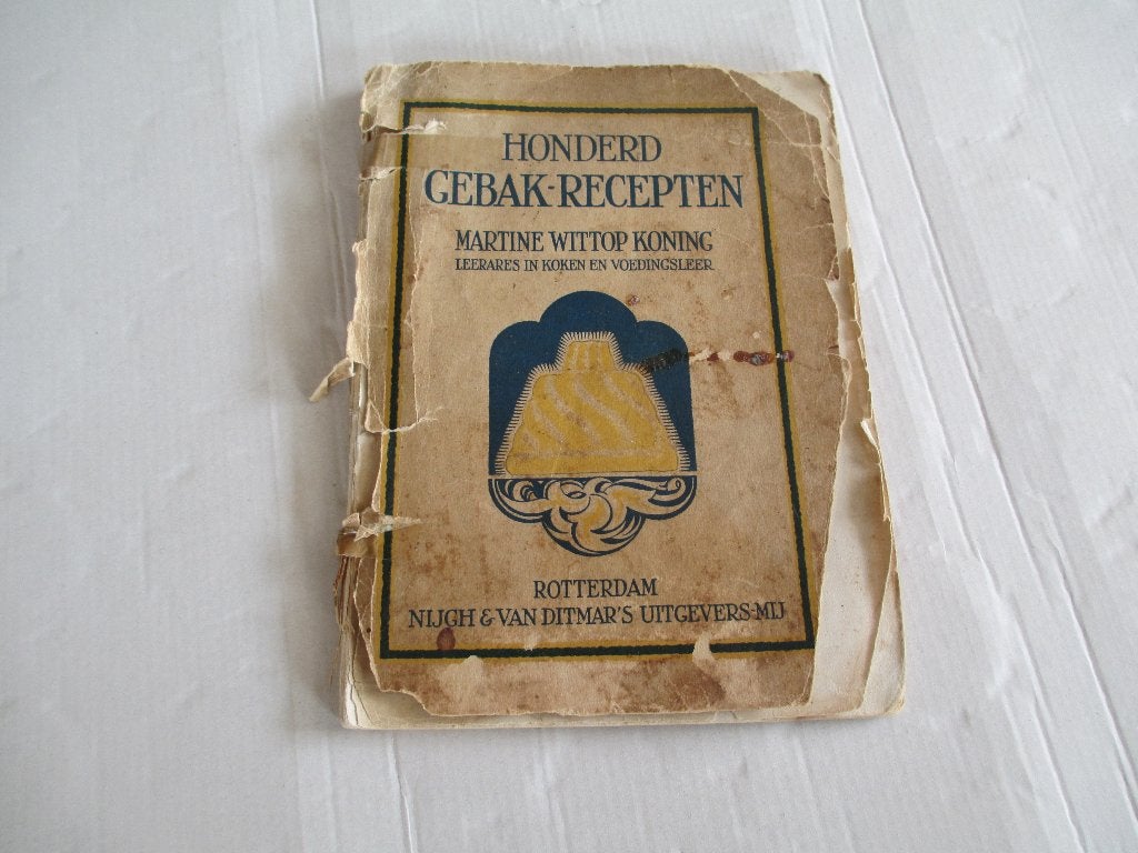 honderd gebak-recepten - martine wittop koning - 1925, Ophalen of Verzenden