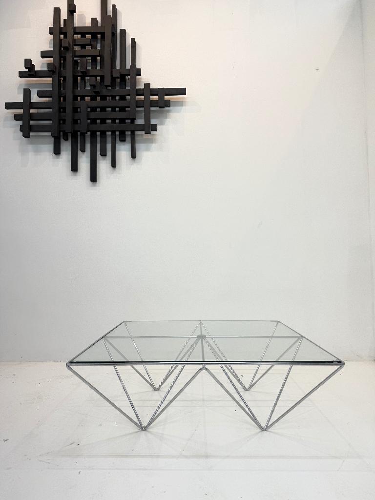 Originele Paolo Piva "Alanda" Salontafel voor B&B Italia, Ophalen, 100 tot 150 cm, Vierkant, 50 tot 100 cm
