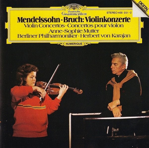 Mendelssohn-Bruch Anne-Sophie Mutter Violinkonzerte CD, Gebruikt, Romantiek, Orkest of Ballet, Album