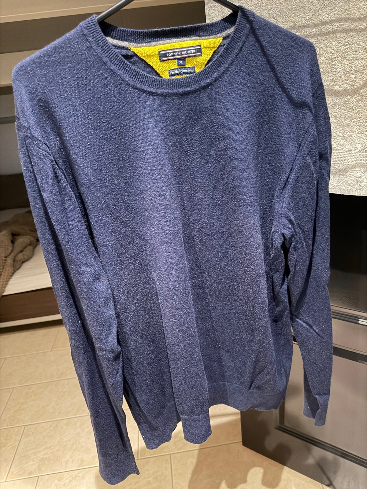 Tommy Hilfiger trui, Kleding | Heren, Truien en Vesten, Ophalen of Verzenden, Gedragen, Maat 56/58 (XL), Blauw