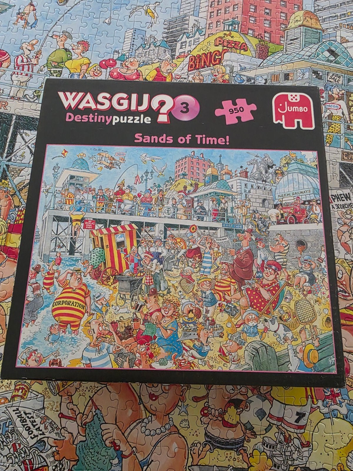 Wasgij Destiny 3: Sands of Time! 950 stukjes legpuzzel, Ophalen of Verzenden, 500 t/m 1500 stukjes, Gebruikt, Legpuzzel