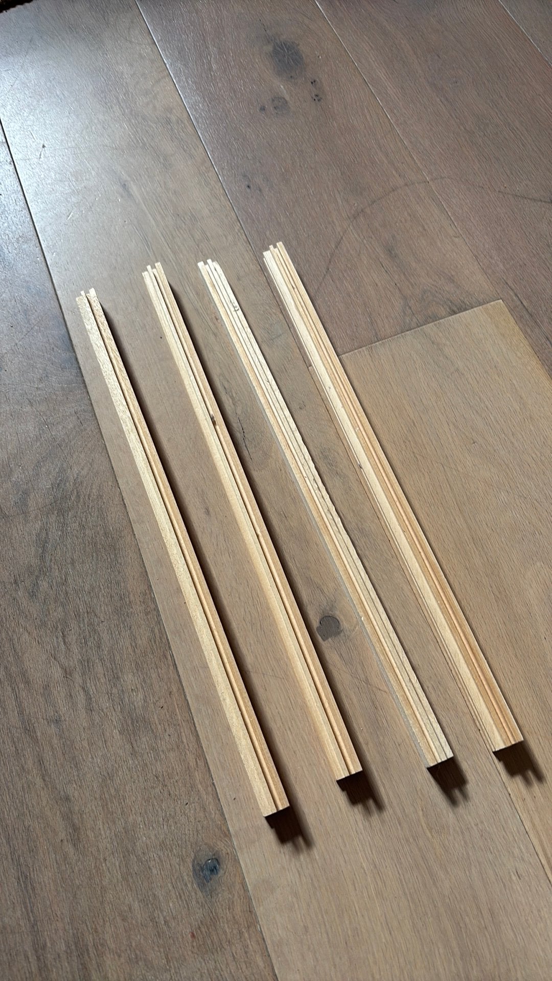 Kewlox hoekprofiel hout, 47 cm lang, Huis en Inrichting, Ophalen of Verzenden, Zo goed als nieuw