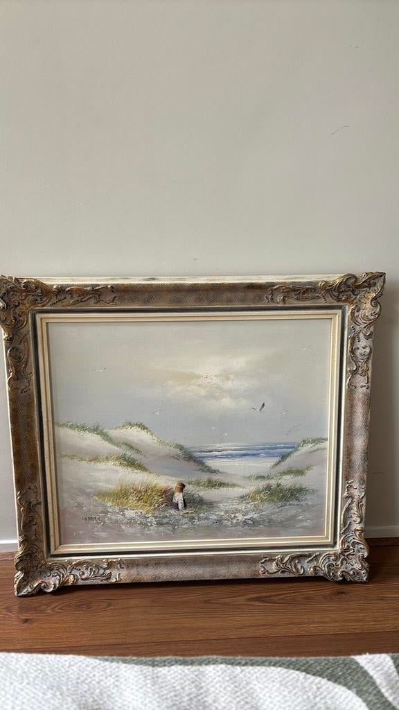 Antiek olie schilderij met barok lijst, Antiek en Kunst, Kunst | Schilderijen | Klassiek, Ophalen
