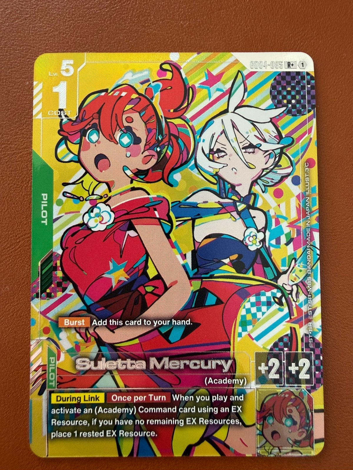Suletta Mercury, Ophalen of Verzenden, Zo goed als nieuw, Losse kaart, Foil