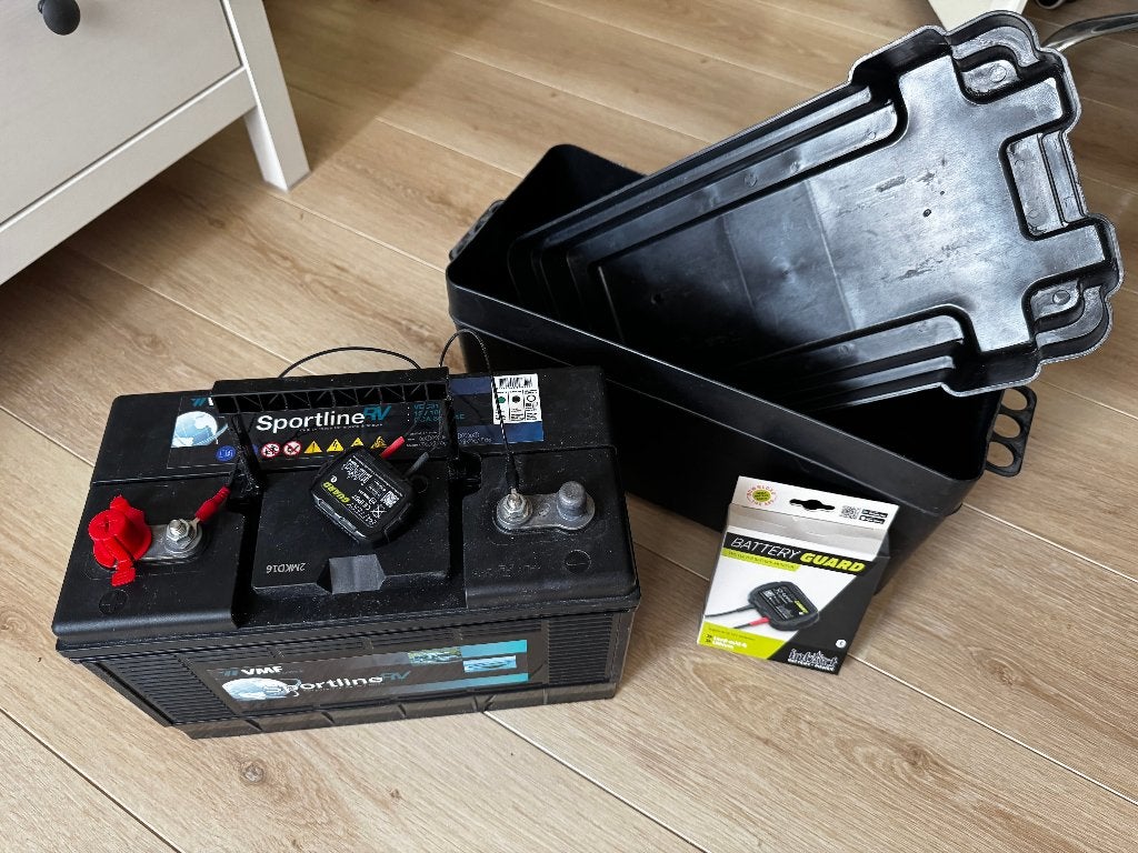 Mover Accu Nieuw DC31M VMF Sportline 105Ah + Battery Guard, Caravans en Kamperen, Ophalen, Nieuw