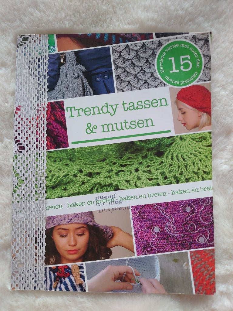 Trendy tassen & mutsen (haken en breien), Verzenden, Zo goed als nieuw, Breien of Haken, Patroon of Boek