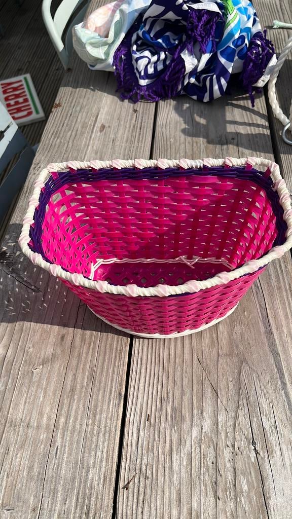 Fietsmandje roze, superleuk!, Ophalen, Zo goed als nieuw, Fietsmand