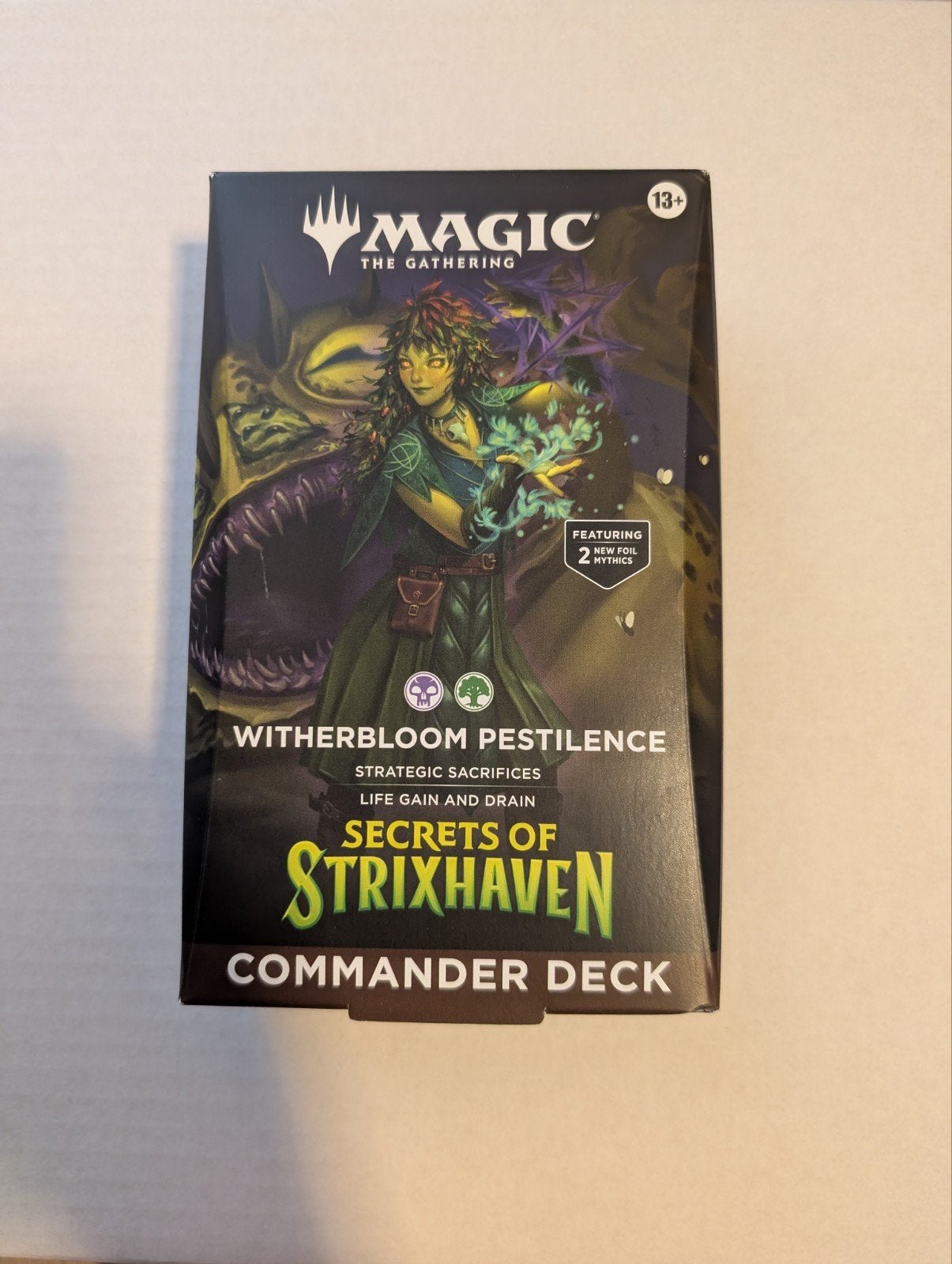 Magic: The Gathering Commander Deck - Witherbloom Pestilence, Ophalen of Verzenden, Nieuw, Speeldeck
