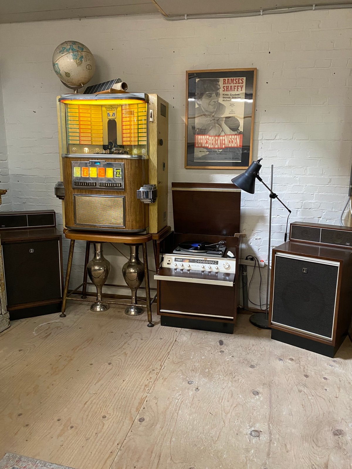 Sharp GS 5800 Stereo Console uit 1968 - Vintage Platenspeler, Gebruikt, Automatisch, Platenspeler, Ophalen