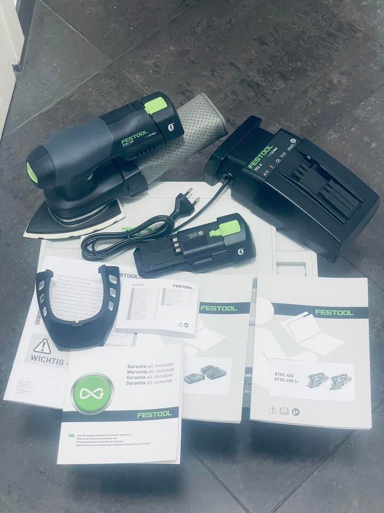 Festool DTSC 400 Li 3,1 I-Plus 18V deltaschuurmachine., Ophalen of Verzenden, Nieuw, Minder dan 600 watt, Vlakschuurmachine