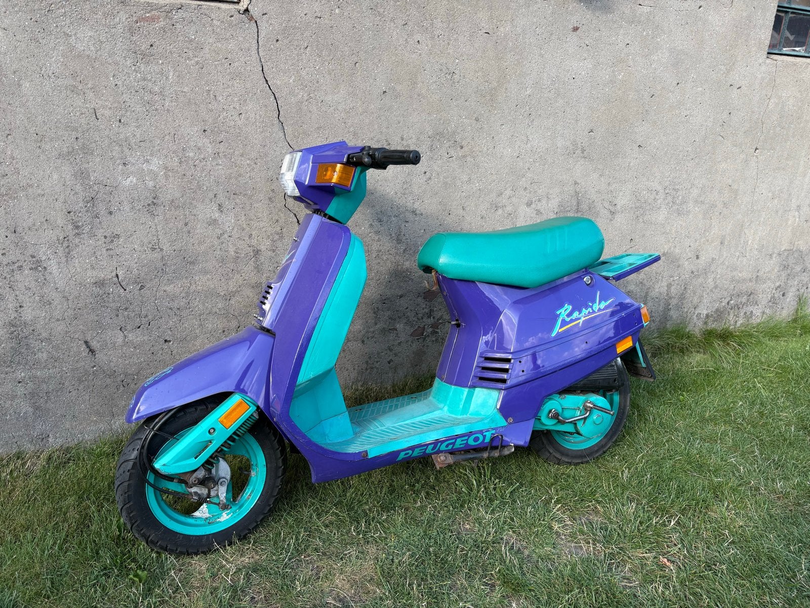 Peugeot Rapido Scooter - Unieke Paars/Turquoise Kleur, Ophalen, Tweetakt, Gebruikt, Overige modellen