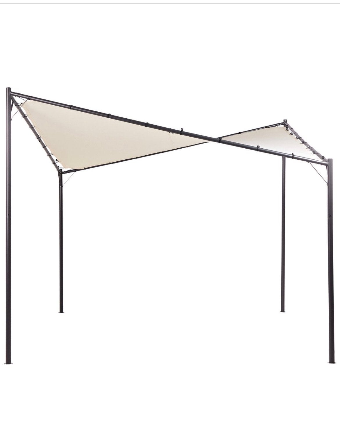 Vlinder schaduwdoek 4x4 meter met constructie, Ophalen, Gebruikt