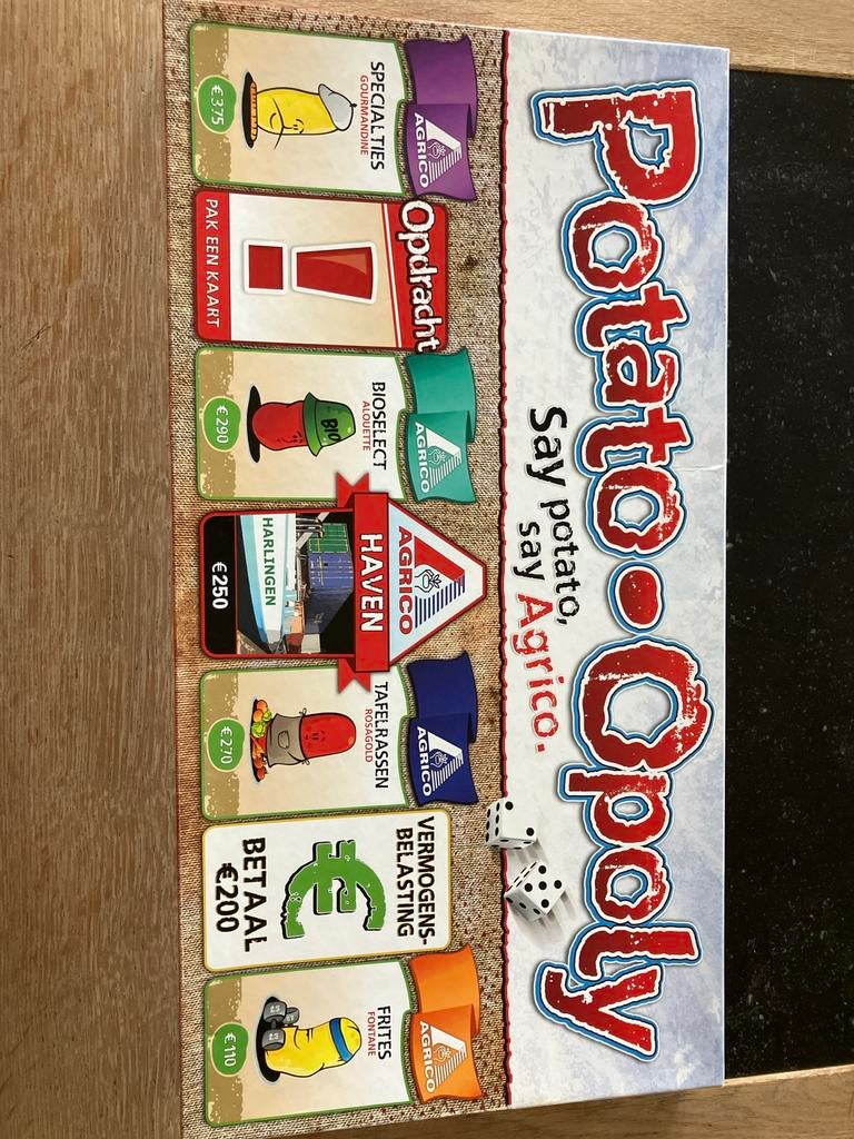 Potato-Opoly bordspel monopoly, Drie of vier spelers, Ophalen of Verzenden, Gebruikt