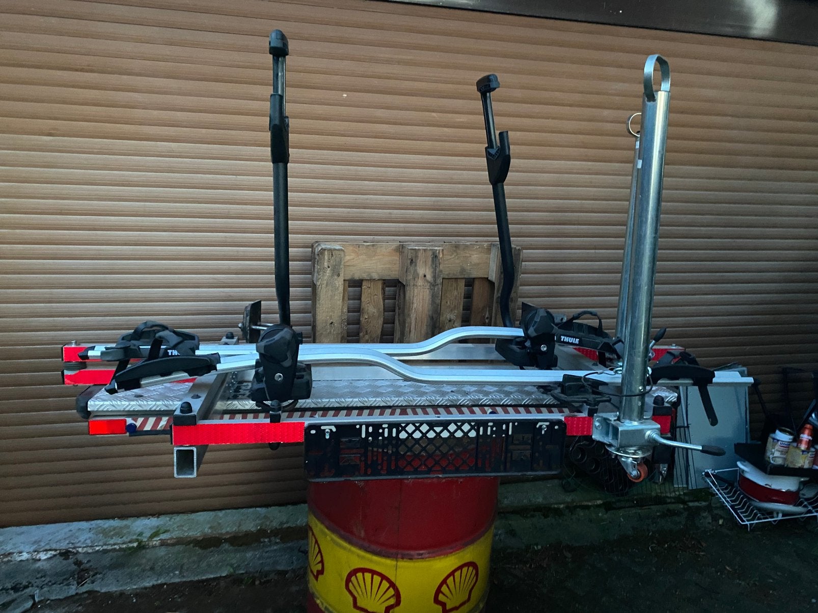 Thule Fietsendrager voor Camper groot model, Auto diversen, Fietsendragers, Zo goed als nieuw, Trekhaakdrager, 2 fietsen, Ophalen
