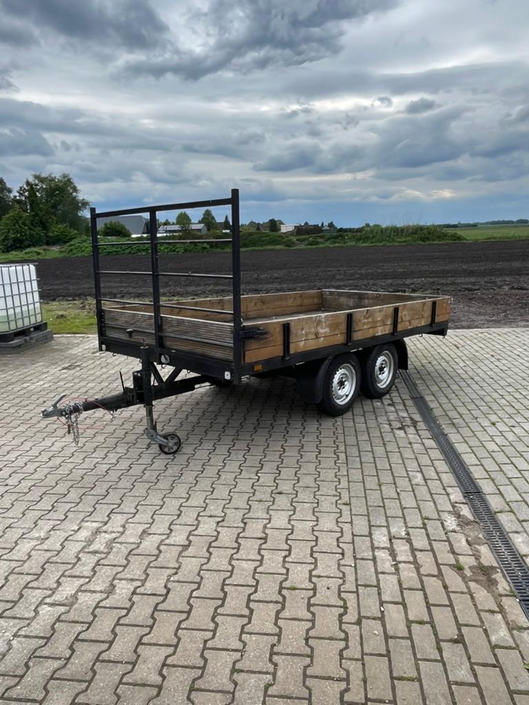 Aanhanger tandemasser 2000kg 340x190cm, Ophalen of Verzenden, Gebruikt