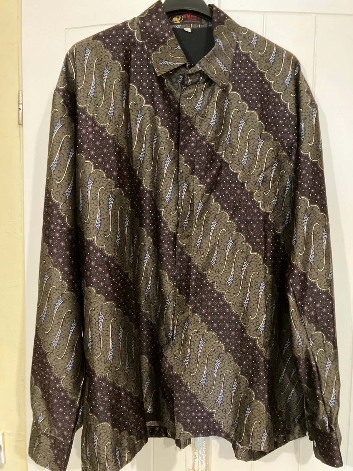 Batik Overhemd - RUPA’S  Fashion - Ruime maat XL, Ophalen of Verzenden, Zo goed als nieuw, Meerkleurig, Halswijdte 43/44 (XL)