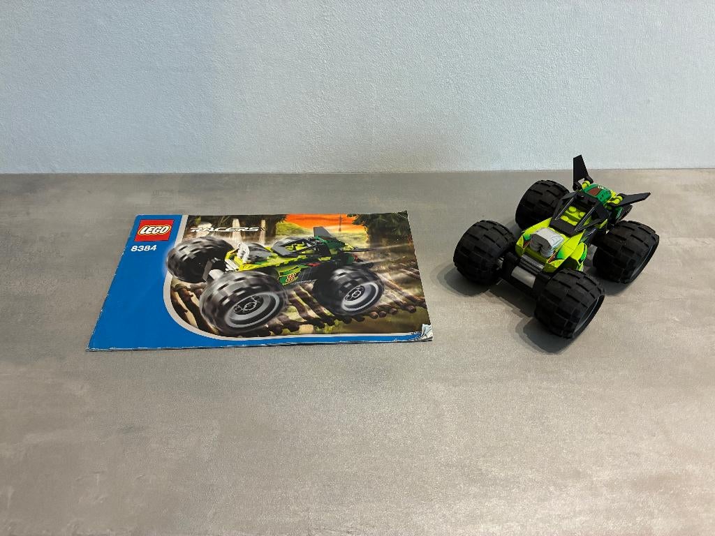 Lego 8384 Racers Jungle Crasher, Lego, Compleet, Ophalen of Verzenden, Zo goed als nieuw