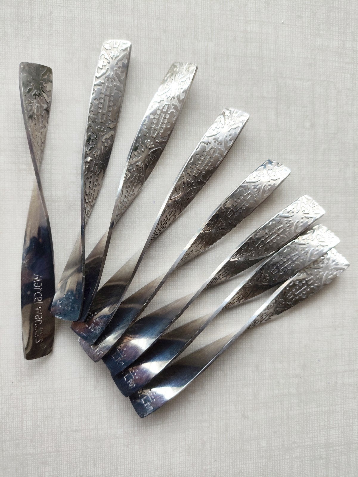 Set van 8 lepels Marcel Wanders voor KLM, Antiek en Kunst, Ophalen of Verzenden