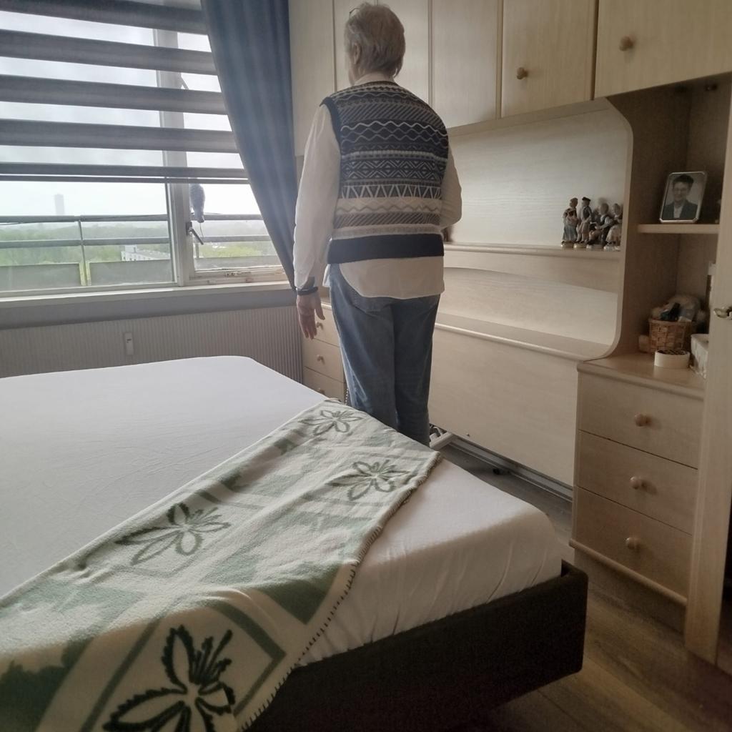 Hoog-laag bed met Deron matras, RFID, verstelbaar, Verstelbaar, 90 cm, Eenpersoons, Ophalen of Verzenden