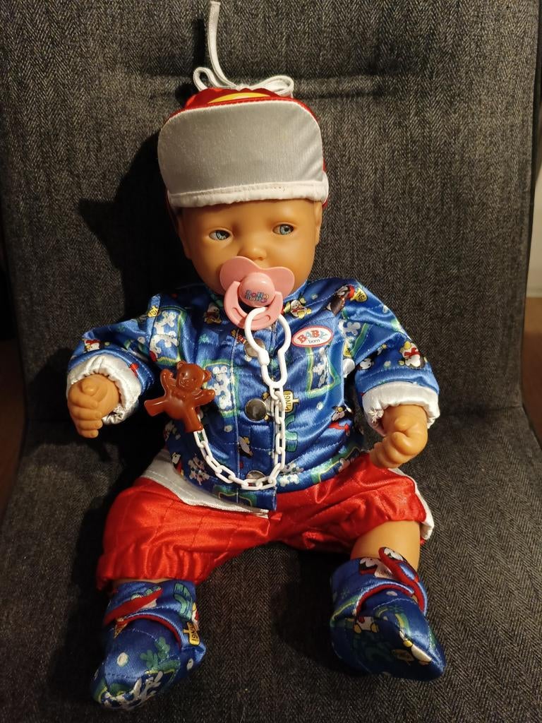 Baby Born pop 45 cm met winterkleding, Ophalen of Verzenden, Zo goed als nieuw, Babypop