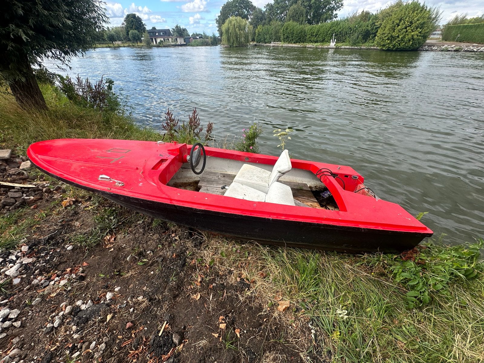 Rood casco bootje, Ophalen, Gebruikt