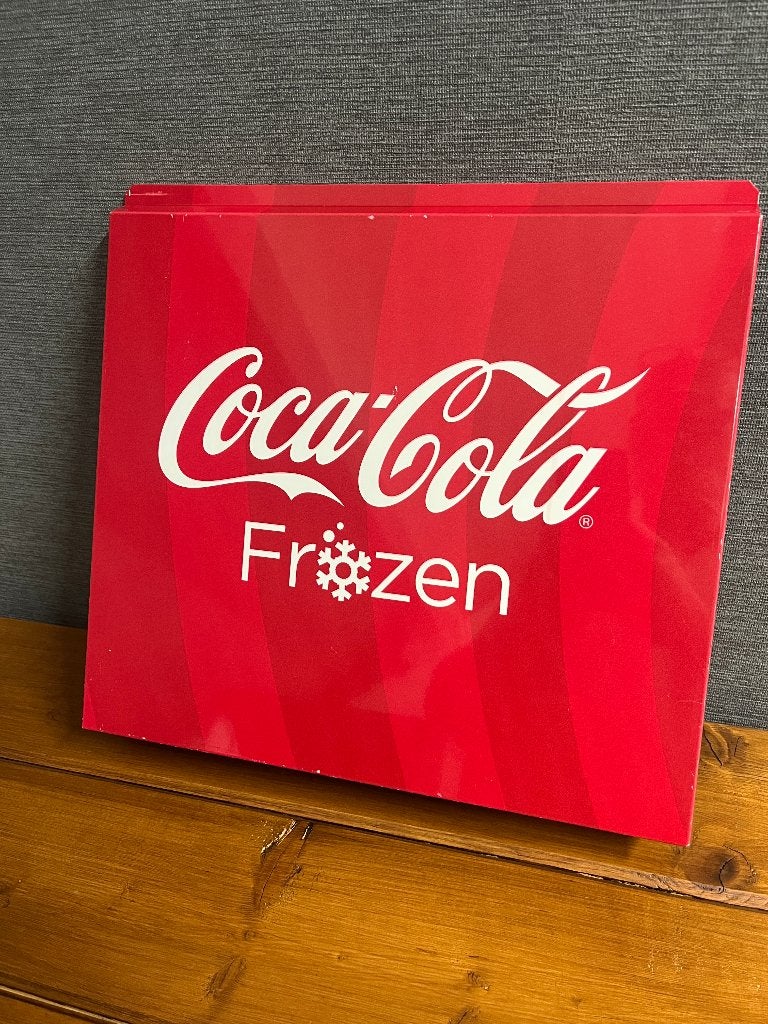 Coca Cola Frozen bord ., Ophalen of Verzenden, Gebruikt, Reclamebord