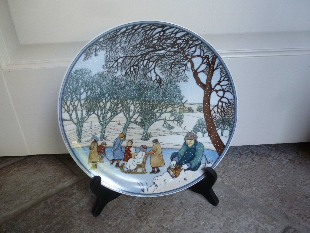 Winterbord Heinrich, Meerkleurig, Steen/keramiek, Ophalen of Verzenden, Wandbord of Wandpaneel